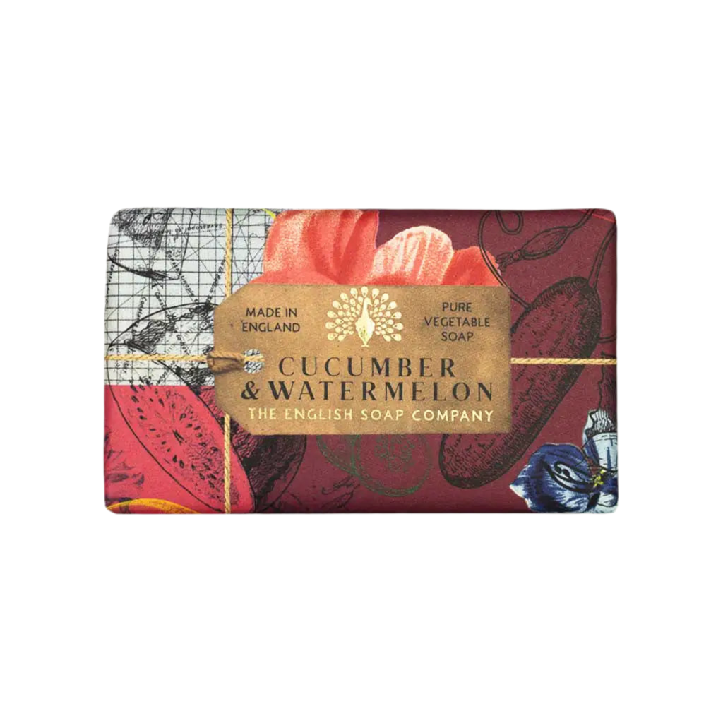 The English Soap Company - Anniversary Cucumber & Watermelon Soap - Gurke & Wassermelonen Seife