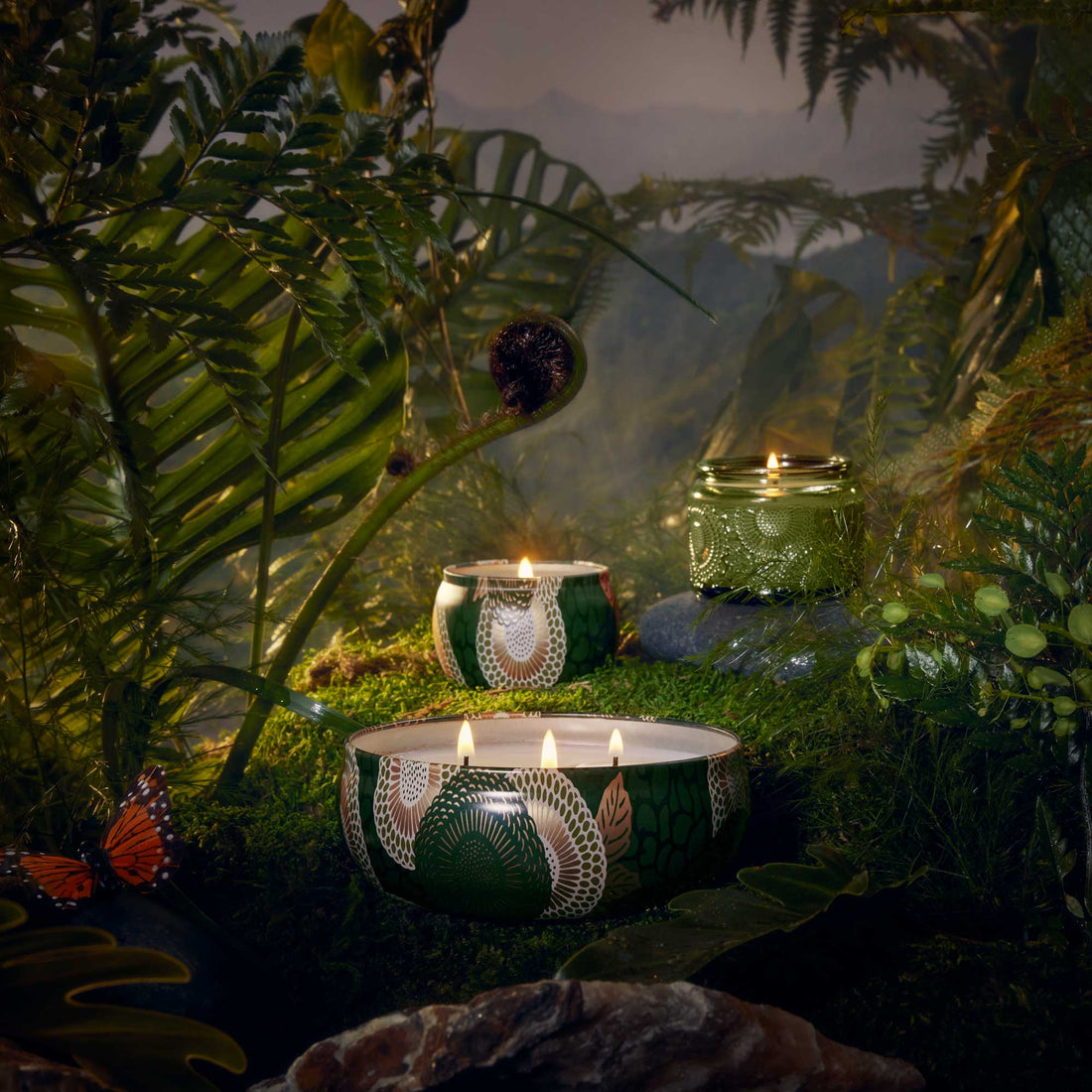 Voluspa - Temple Moss - 3 Wick Tin Candle - 3 - Docht Duftkerze