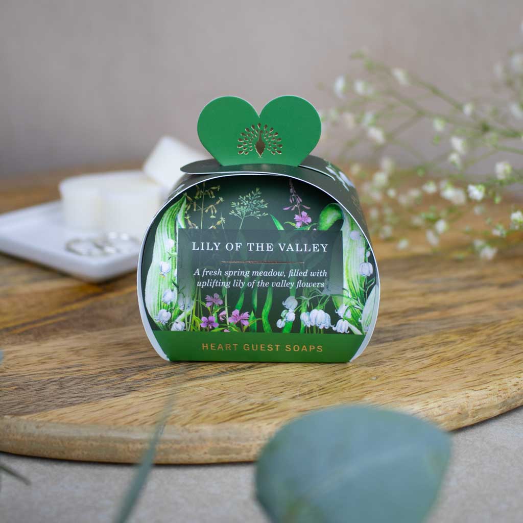 The English Soap Company - Lily of the Vally Guest Soap - Maiglöckchenn Seife 3x 20g