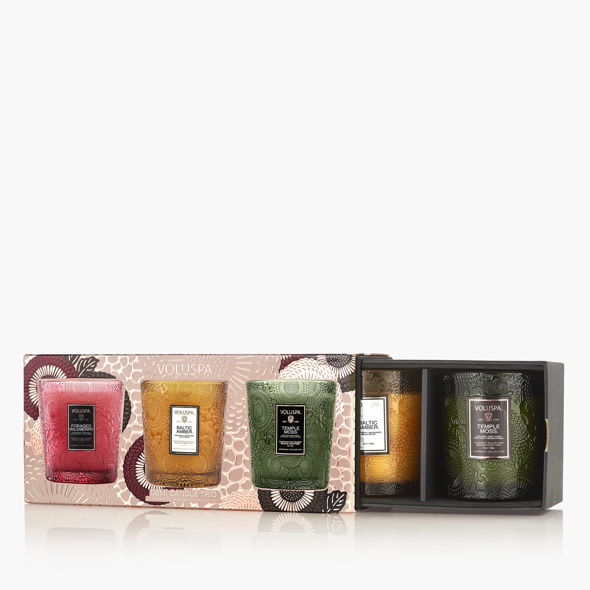 Voluspa - Japonica Best-Sellers - RESTORATION 3 DEMI CANDLE GIFT SET -
