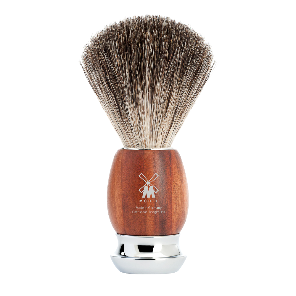 MÜHLE Rasierset VIVO , Reiner Dachs, mit Gillette® Fusion™, Griffmaterial Pflaumenholz