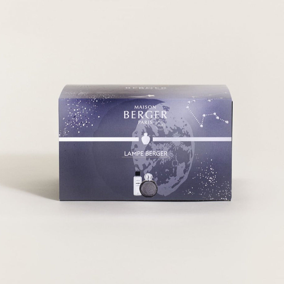 LAMPE BERGER - AIR PUR Astral Grau + 250ml Duft Weißer Kaschmir