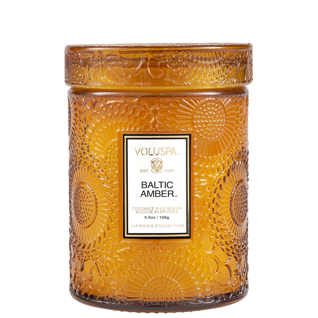 Voluspa -Baltic Amber Small Jar Candle - Klassische Duftkerze