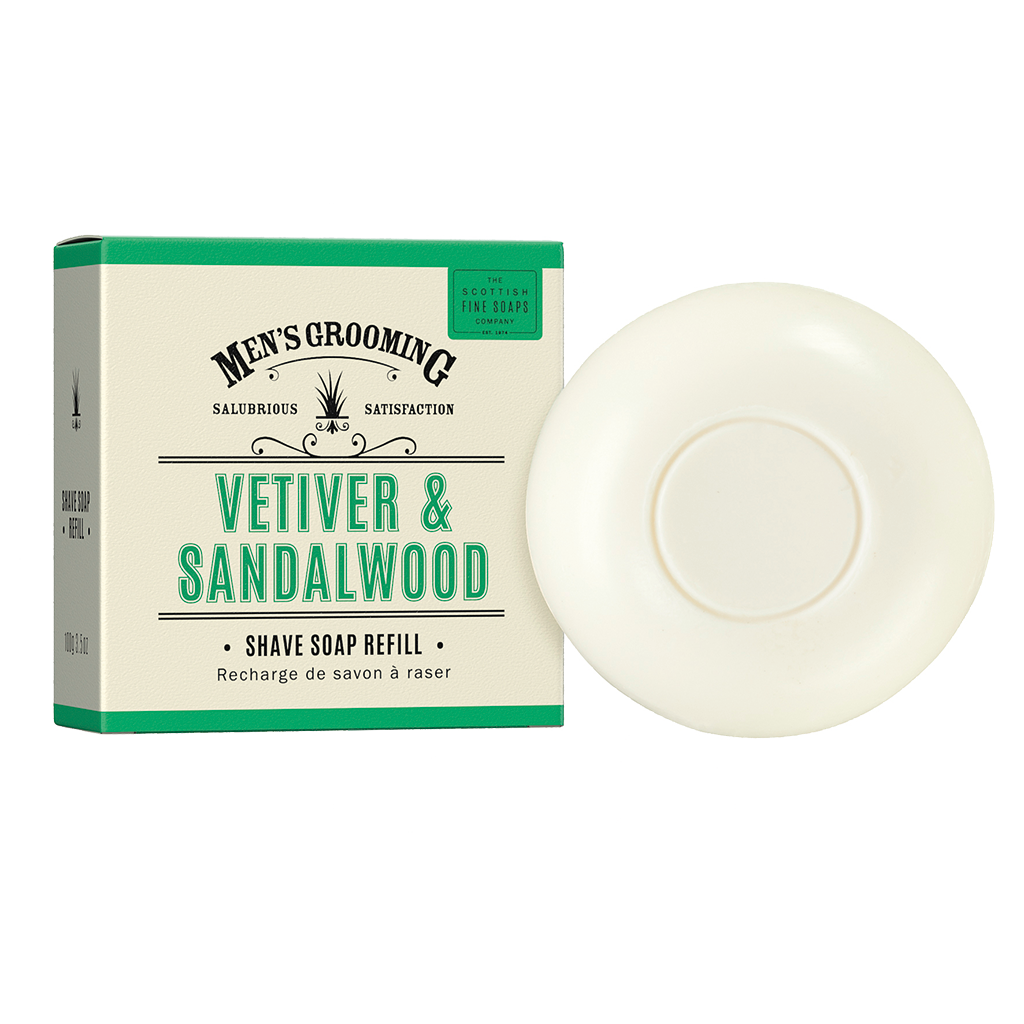 Scottish Fine Soap - Vetiver &amp; Sandelwood - Shavingsoap - Rasierseife