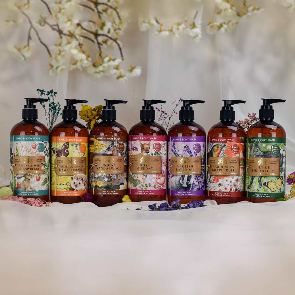 The English Soap Company -  Anniversary Jasmine and Wild Strawberry Hand and Body Wash - Jasmin und Wild Erdbeer Hand &amp; Duschgel