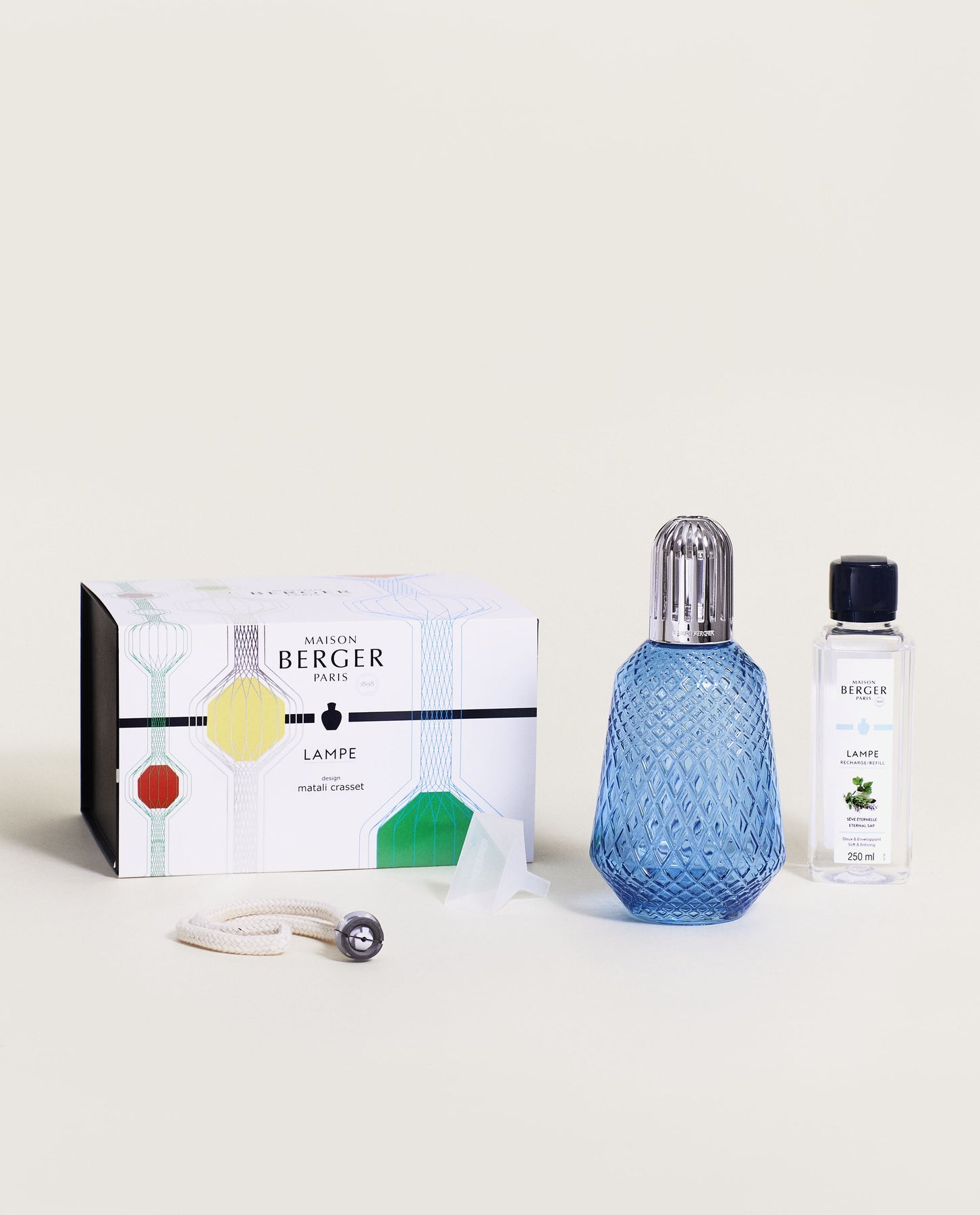 LAMPE BERGER - AIR PUR Matali Crasset Kastanie Blau - Ewige Harmonie