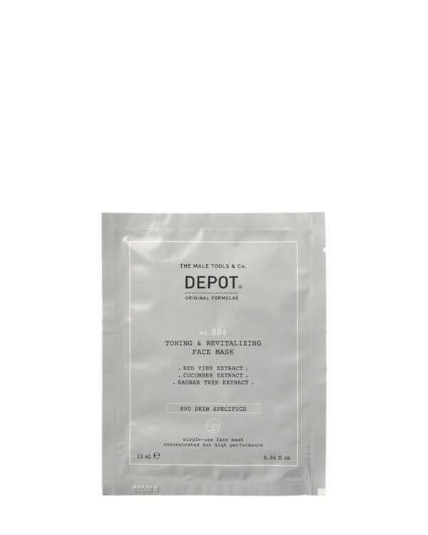 DEPOT MALE TOOL NO. 806 TONING & REVITALIZING FACE MASK
