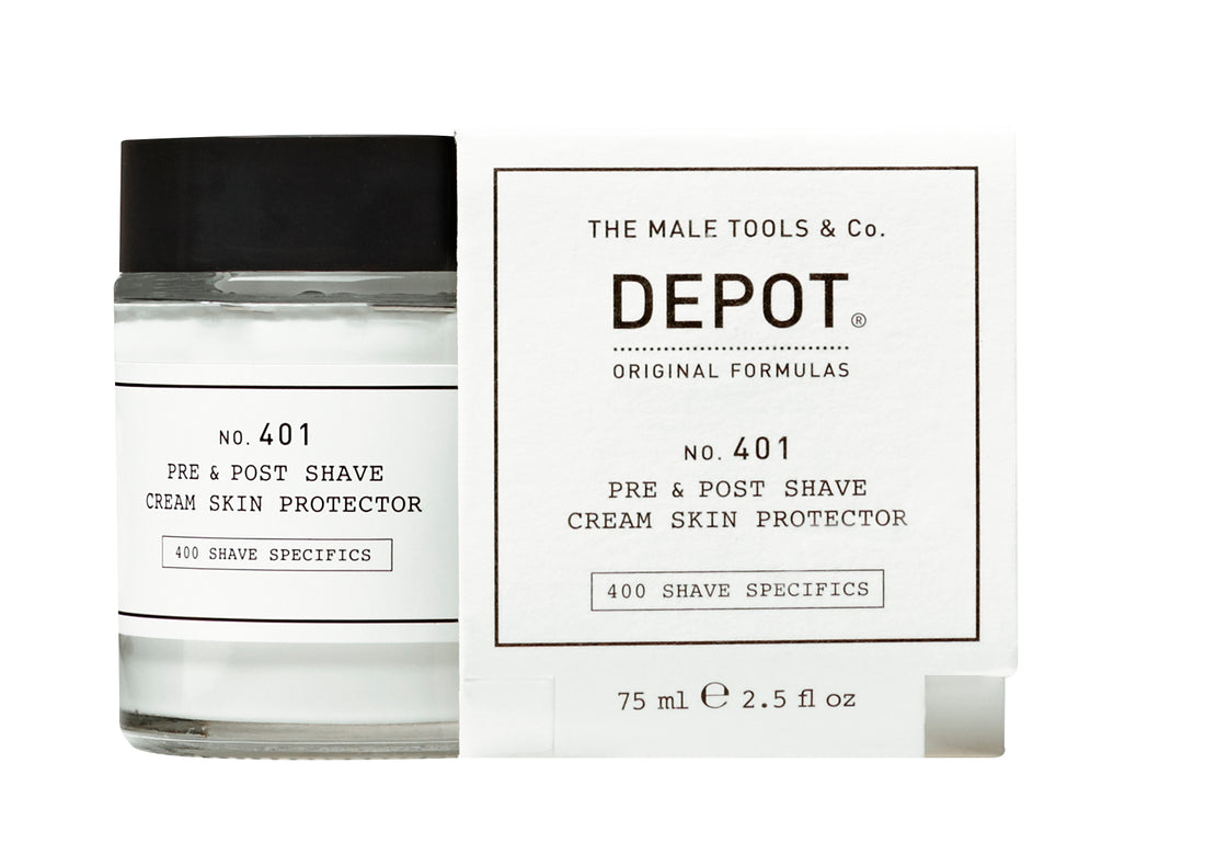 DEPOT MALE TOOL NO. 401 PRE & POST SHAVE CREAM SKIN PROTECTOR