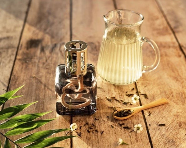 LAMPE BERGER - AIR PUR Lampe Berger ICE CUBE Grau - Aromatischer Weißer Tee