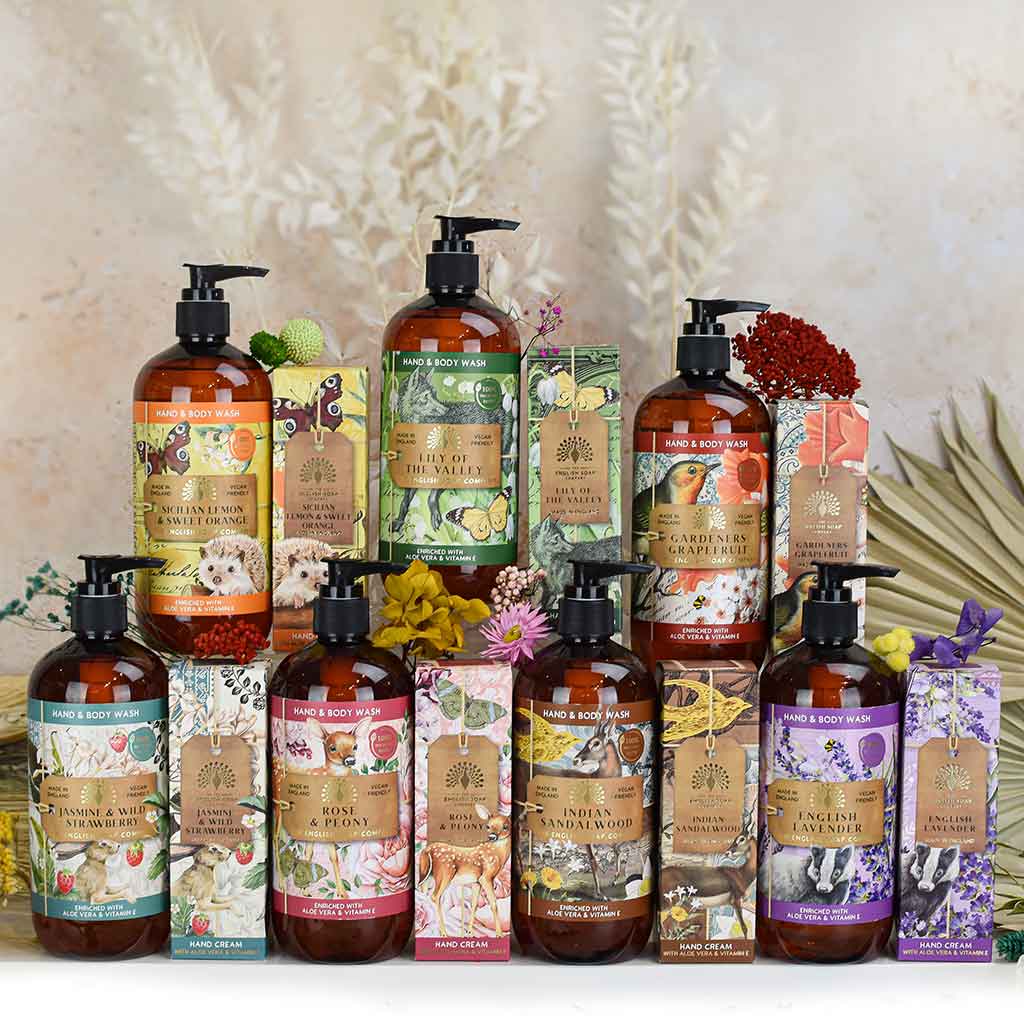 The English Soap Company -  Anniversary Jasmine and Wild Strawberry Hand and Body Wash - Jasmin und Wild Erdbeer Hand &amp; Duschgel