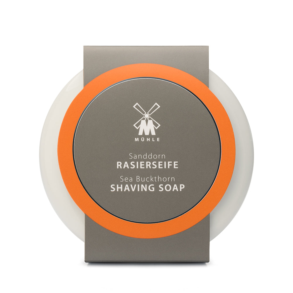 MÜHLE SHAVING Rasierseife RS SD - Sanddorn in der Porzelanschale