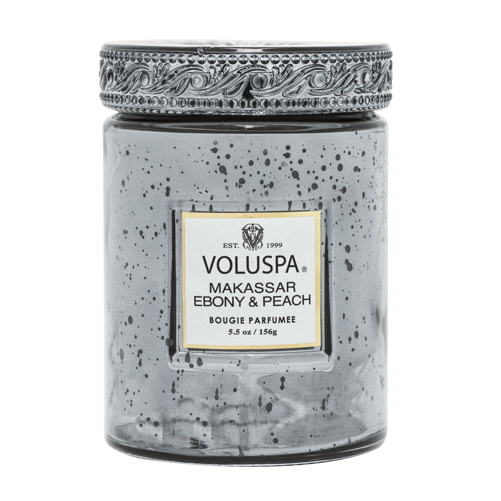 Voluspa -Makassar Ebony & Peach Classic Candle - Klassische Duftkerze