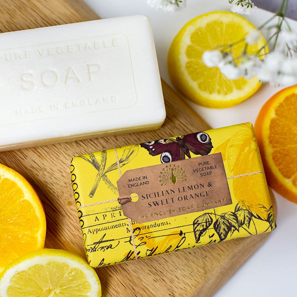 The English Soap Company -  Anniversary Sicilian Lemon and Sweet Orange Soap - Sicilianische Zitronen und süsse Orangen  Seife