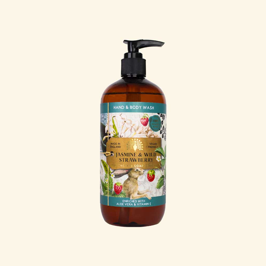 The English Soap Company -  Anniversary Jasmine and Wild Strawberry Hand and Body Wash - Jasmin und Wild Erdbeer Hand &amp; Duschgel