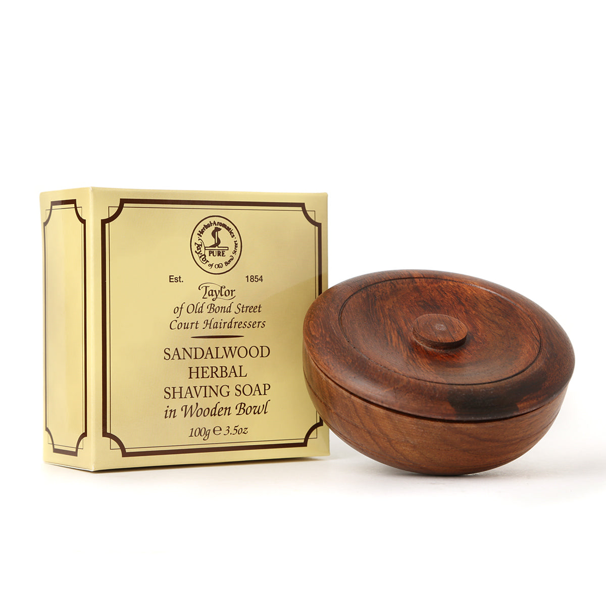 Taylor of Old Bond Street - Sandelwood Wooden Bowl - Rasierseife