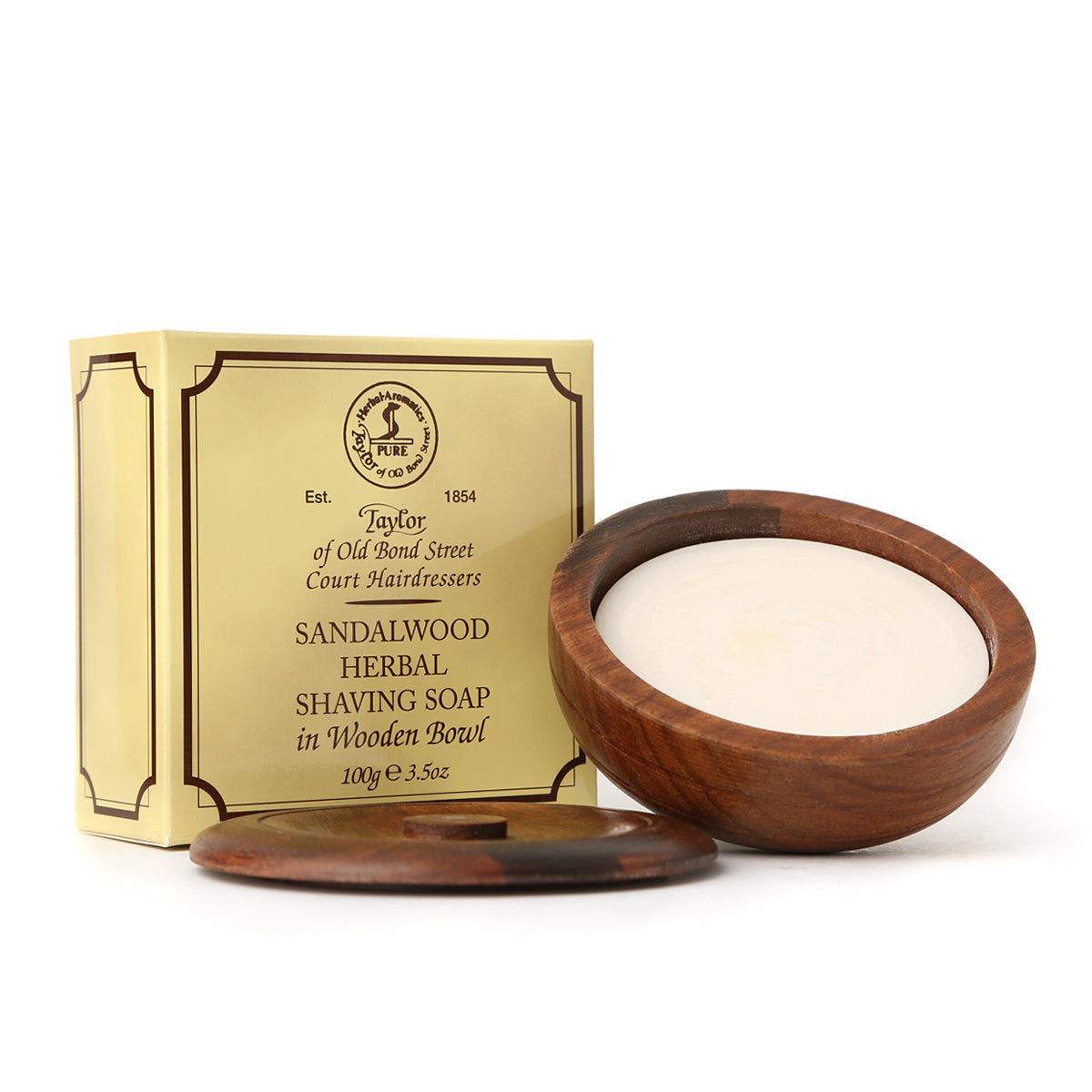 Taylor of Old Bond Street - Sandelwood Wooden Bowl - Rasierseife