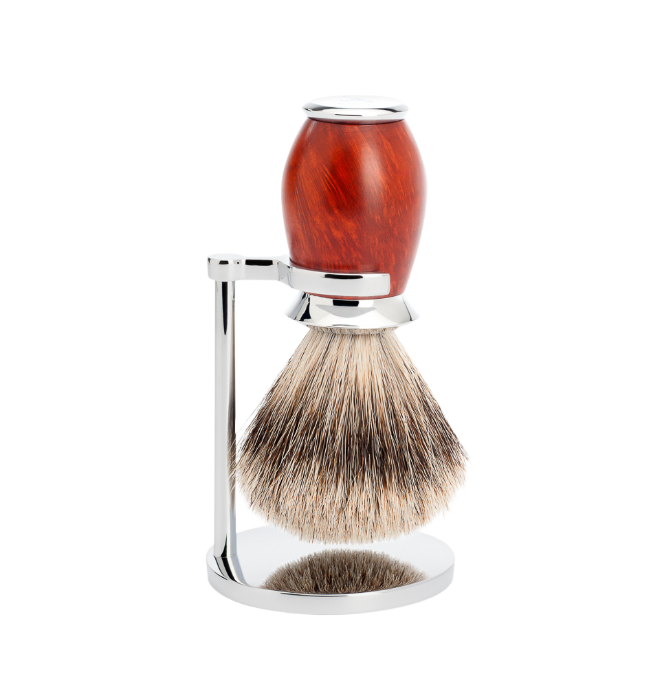 MÜHLE SHAVING Halter für klassische MÜHLE Rasierpinsel, verchromt RHM 50 RP