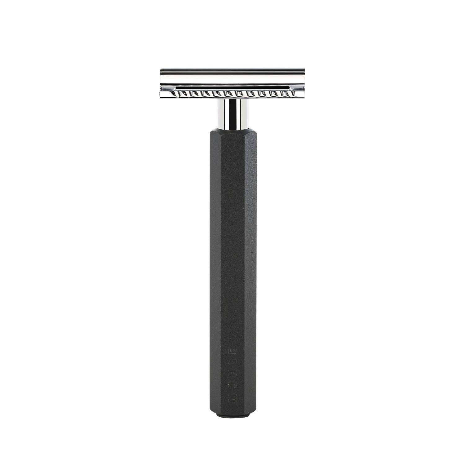 MÜHLE Rasierhobel HEXAGON R HXG GRAPHITE SR geschlossener Kamm