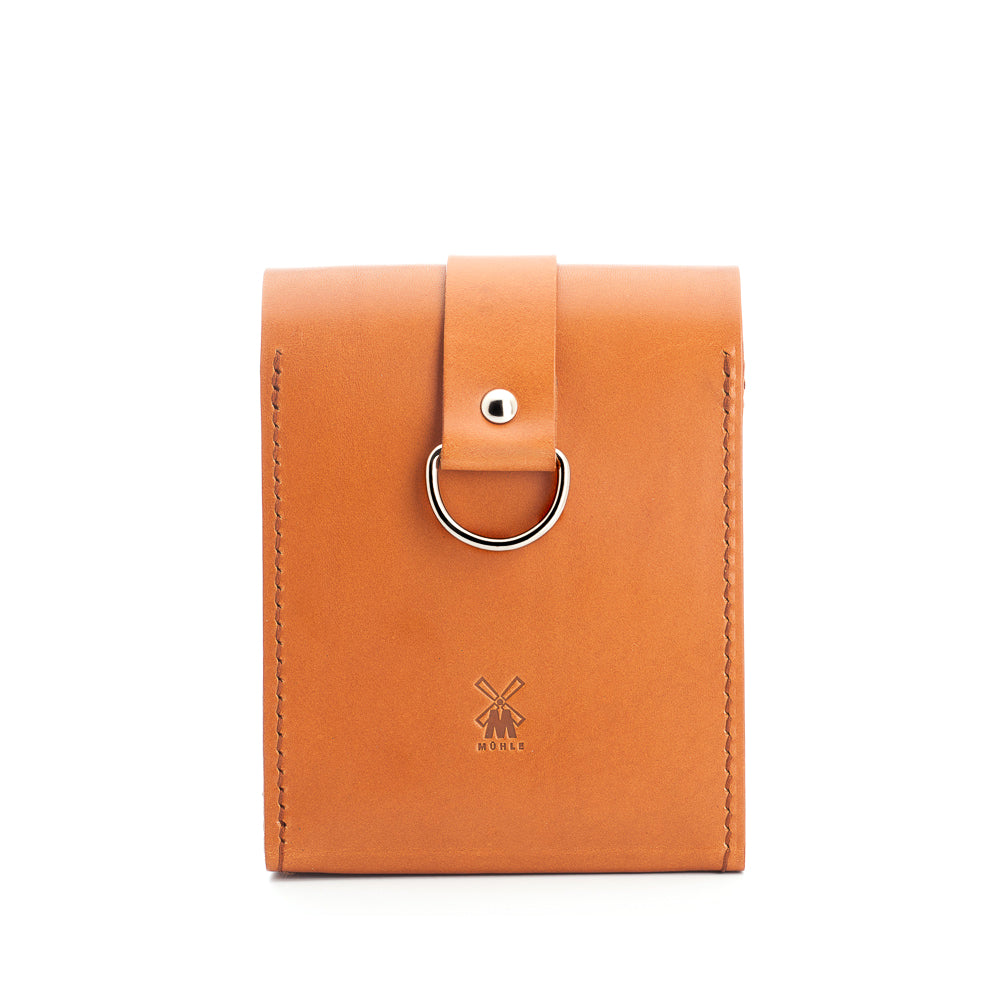 MÜHLE SHAVING - TRAVEL Kleine Rasiertasche aus Rindsleder, handmade in Germany RT 5