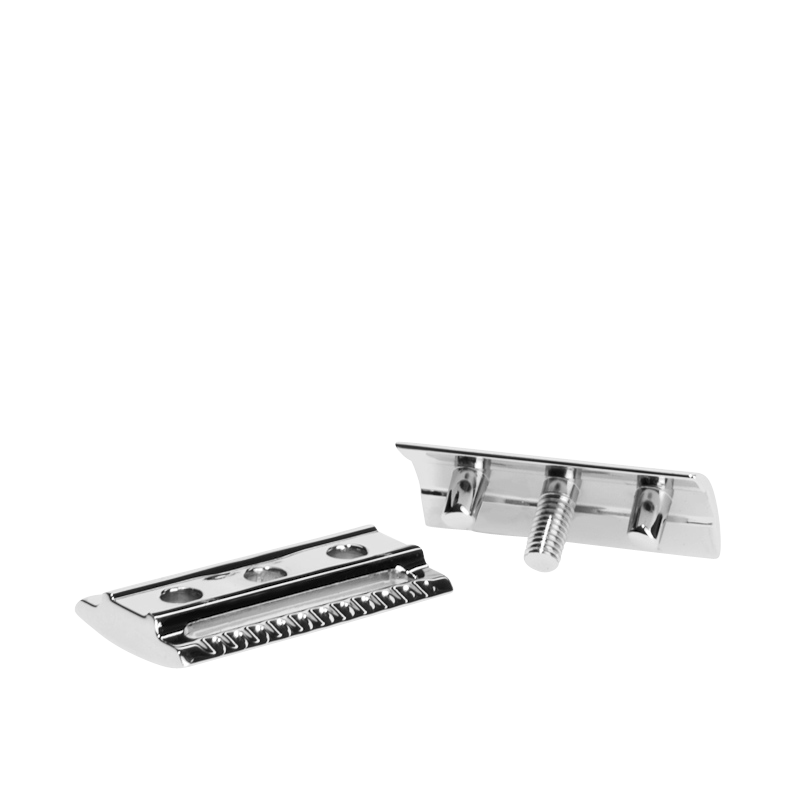 MÜHLE Traditional Rasierhobel R89 Rosegold, geschlossener Kamm, Griffmaterial Metall