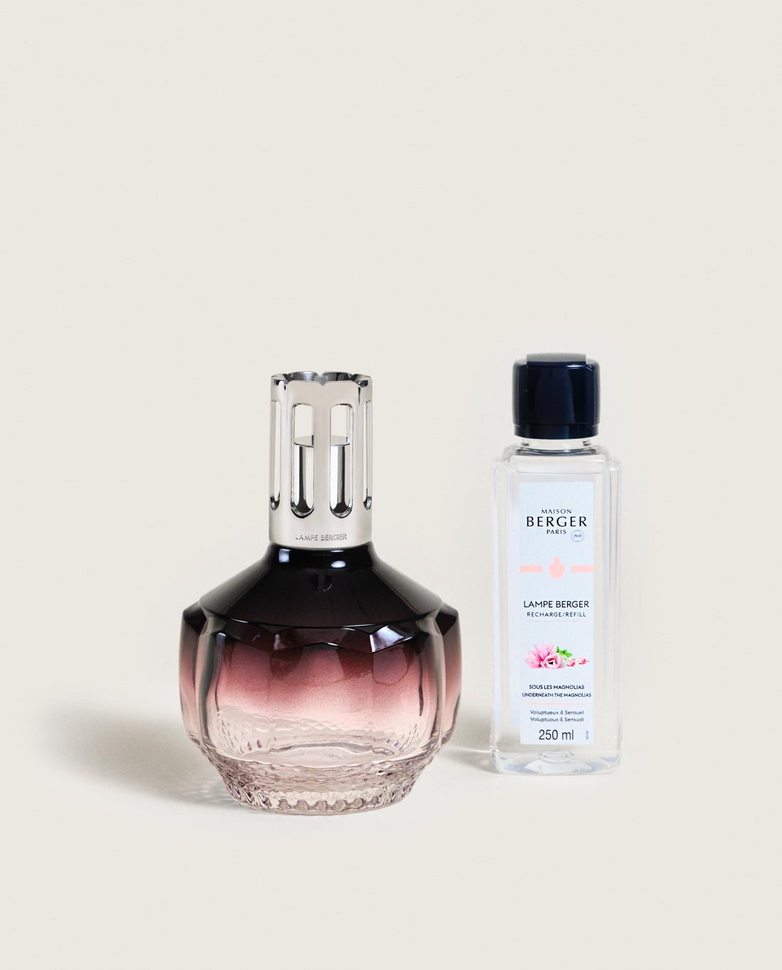 LAMPE BERGER - AIR PUR Lampe Molécule Pflaume + 250ml Duft Unter den Magnolien