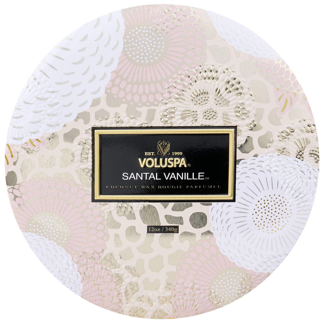 Voluspa - Samtal Vanille 3 Wick Tin Candle - 3 - Docht Duftkerze