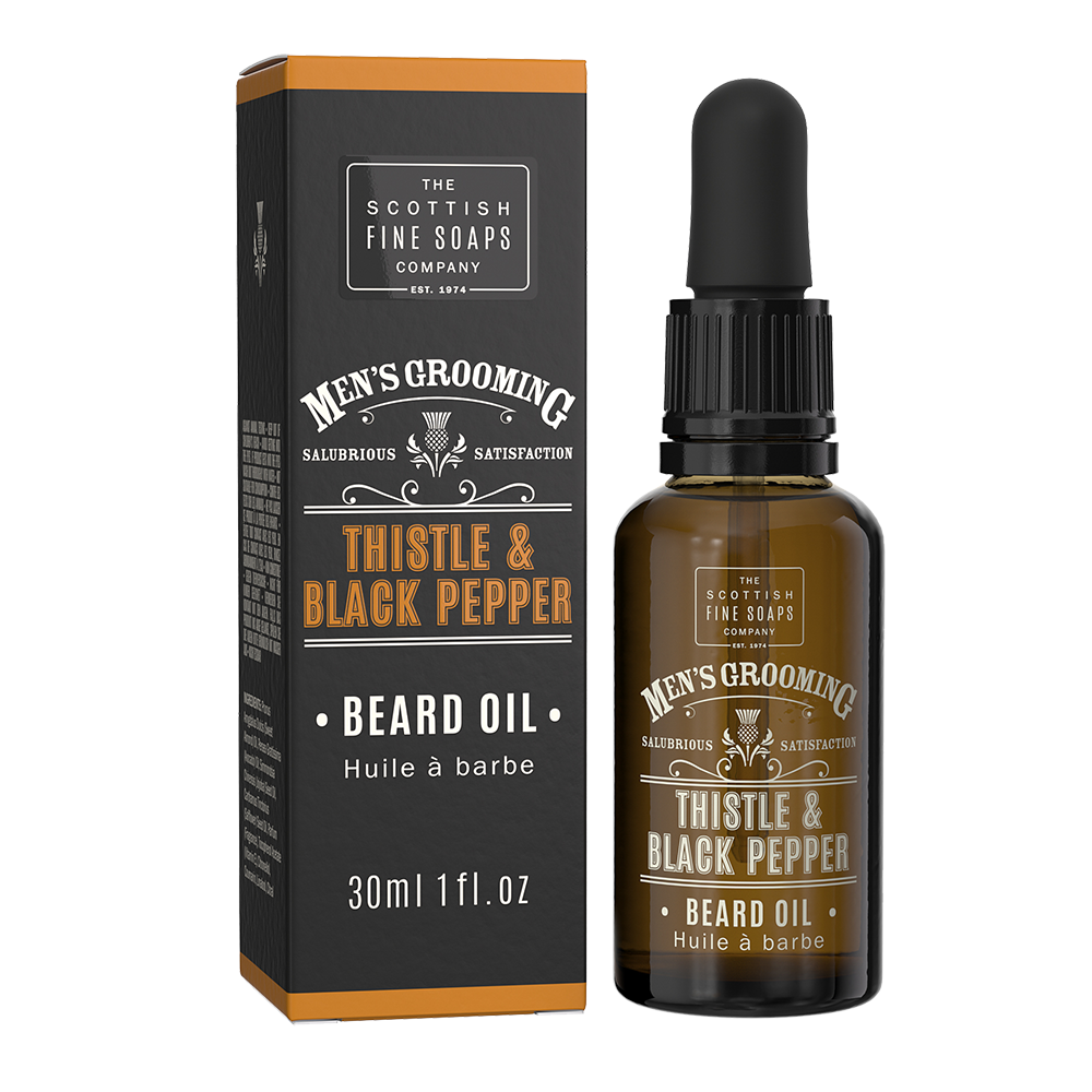 Scottish Fine Soap - Thistle & Black Pepper - Beard Oil - Bartöl