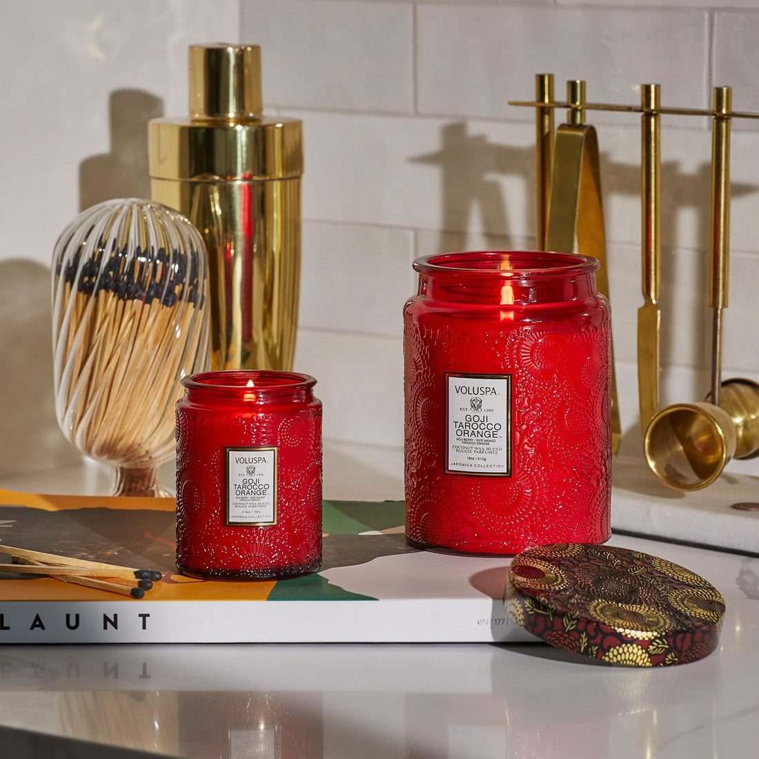 Voluspa -  Goji Tarocco Orange  - Smal Jard Candel - Duftkerze