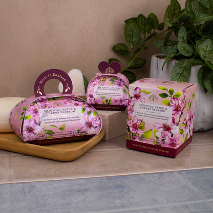 The English Soap Company - Oriental Spice &amp; Cherry Blossom Gift Soap 260 g