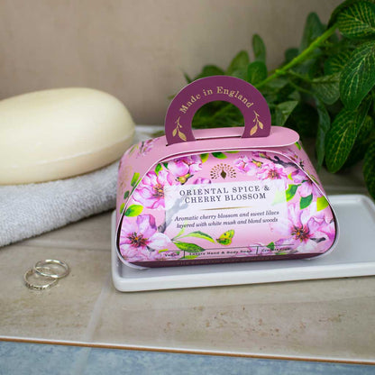 The English Soap Company - Oriental Spice &amp; Cherry Blossom Gift Soap 260 g