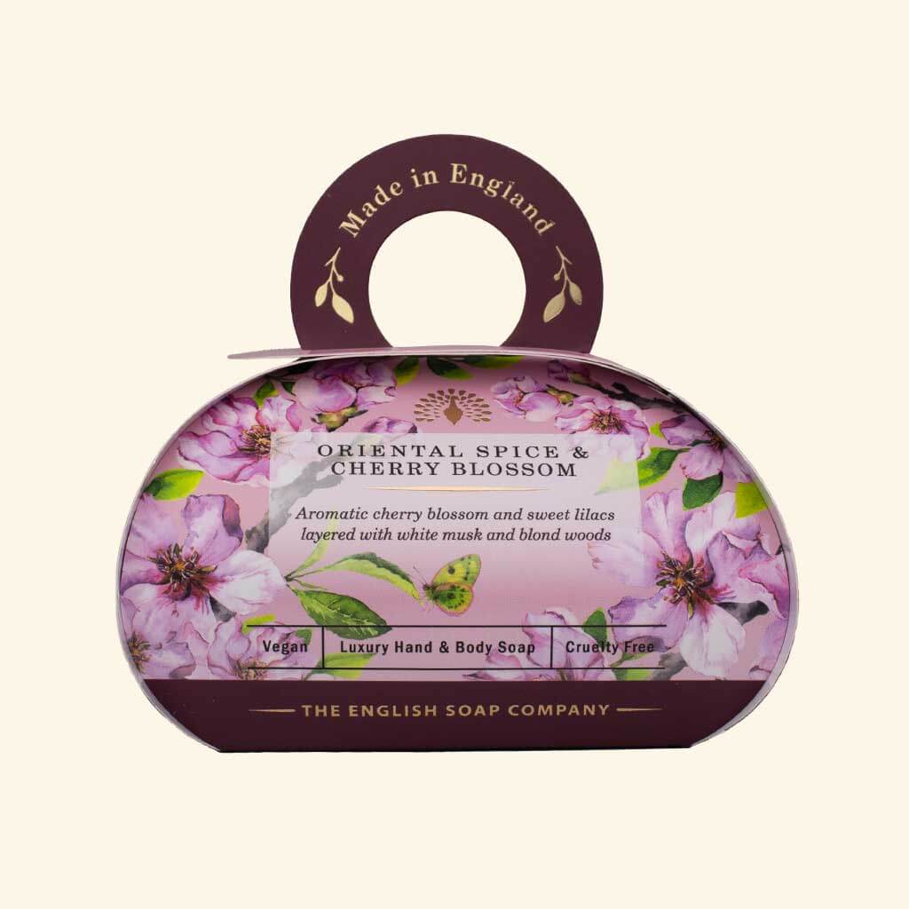 The English Soap Company - Oriental Spice & Cherry Blossom Gift Soap 260 g
