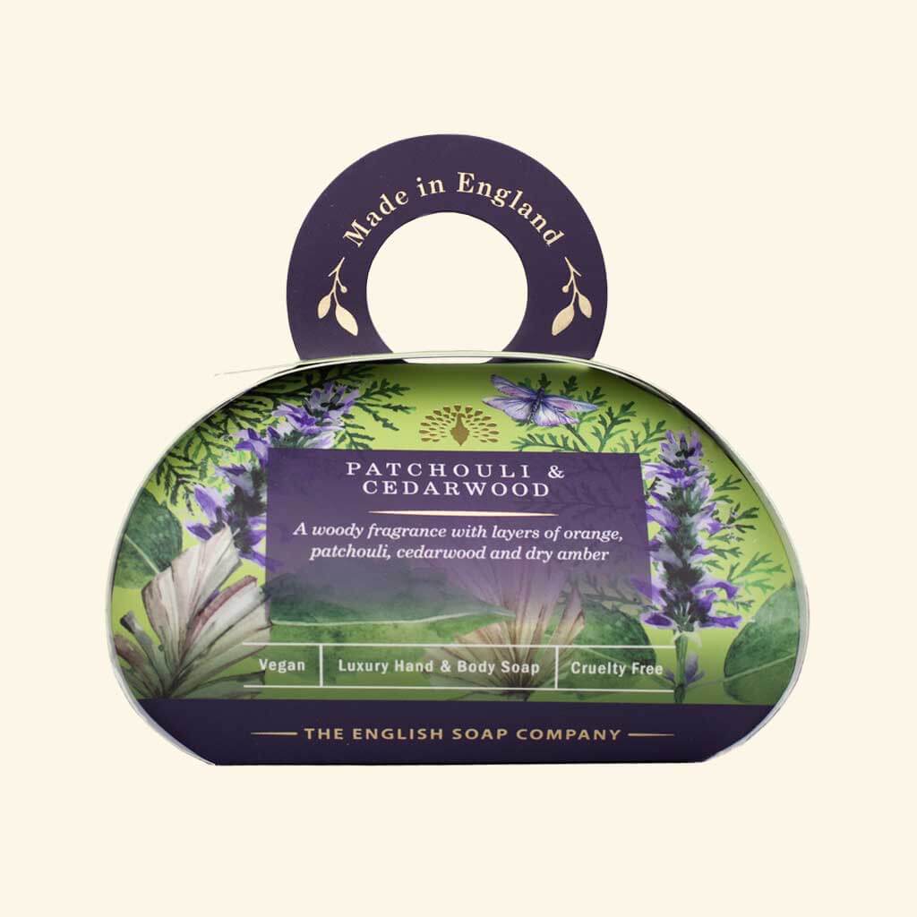 The English Soap Company - Patchouli & Cederwood Gift Soap 260 g