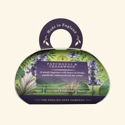 The English Soap Company - Patchouli &amp; Cederwood Gift Soap 260 g