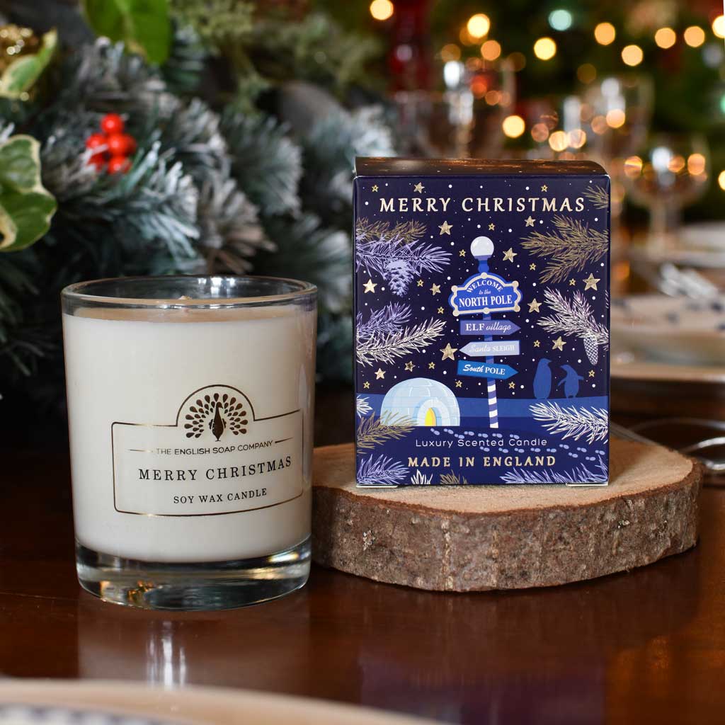 The English Soap Company - Nordpol Candel - Nordpol Duftkerze aus Soja Wachs 170 ml