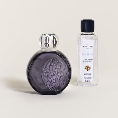 LAMPE BERGER - AIR PUR Astral Grau + 250ml Duft Weißer Kaschmir