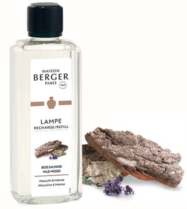 LAMPE BERGER - AIR PUR  Bois Sauvage - Wild Wood - Edles Holz Duft 500 ml