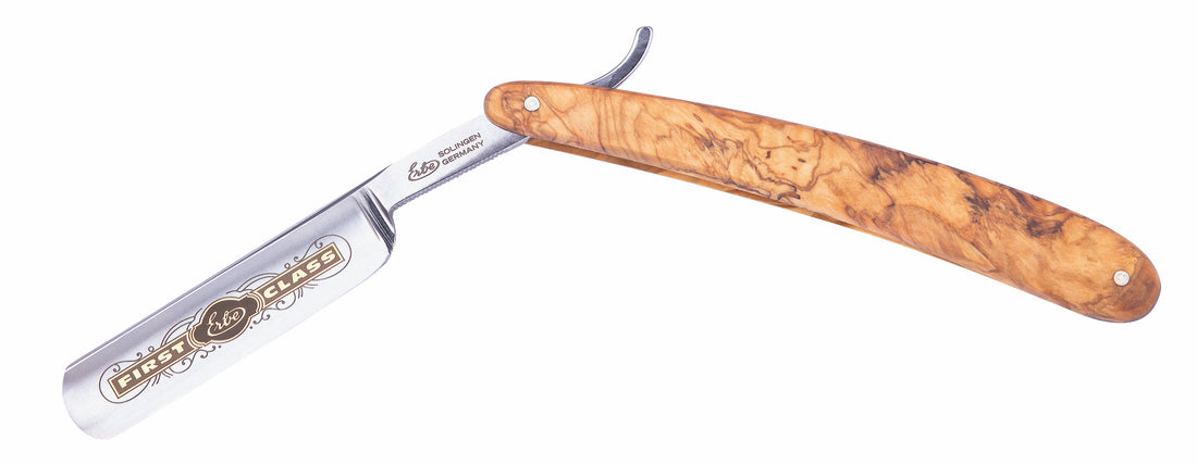 Rasiermesser 5/8" Olivenholzgriff - Erbe Solingen
