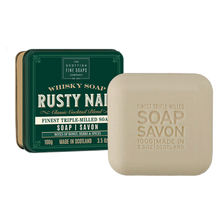 Lade das Bild in den Galerie-Viewer, Scottish Fine Soap - Whisky Cocktails - Rusty Nail Soap in a Tin
