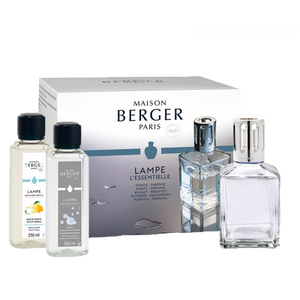 LAMPE BERGER - AIR PUR Berger Essentielle Cube - Zitronen-Verbene & AIR PUR Neutral