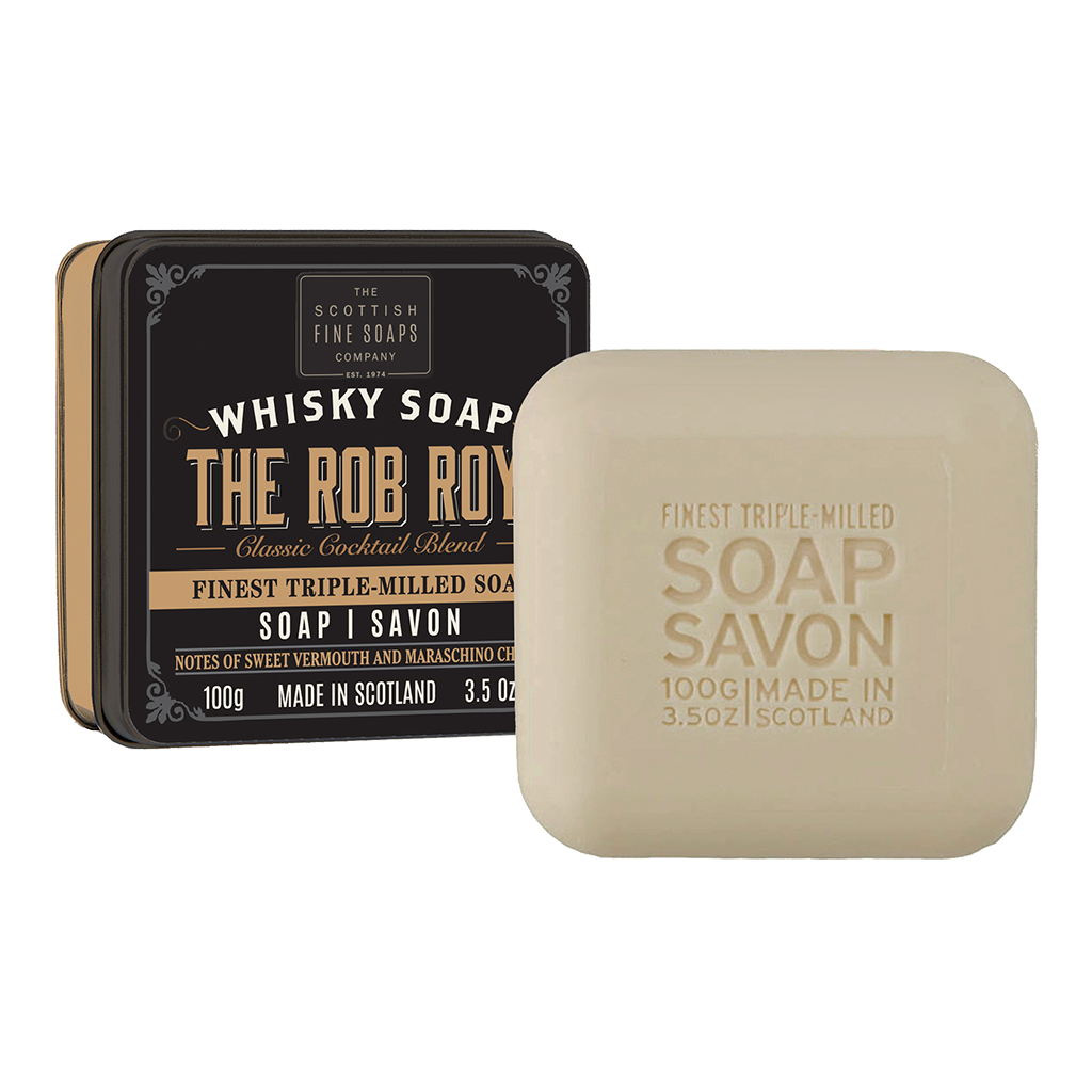 Scottish Fine Soap - Whisky Cocktails - The Rob Roy Soap in a Tin