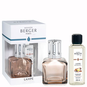 LAMPE BERGER - AIR PUR  Lampe ICE CUBE Braun - Pudriger Amber