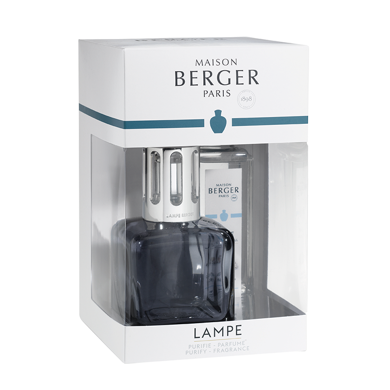 LAMPE BERGER - AIR PUR  Lampe Berger ICE CUBE Grau - Aromatischer Weißer Tee