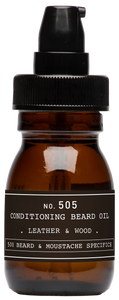 DEPOT MALE TOOL NO. 505 CONDITIONING BEARD OIL LEATHER & WOOD