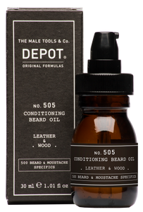 DEPOT MALE TOOL NO. 505 CONDITIONING BEARD OIL LEATHER & WOOD