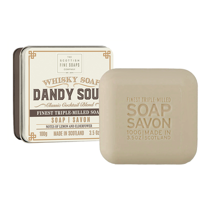 Scottish Fine Soap - Whisky Cocktails - Dandy Sour Soap in a Tin
