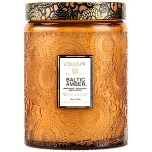 Voluspa -Baltic Amber Large Jar Candle - Klassische Duftkerze