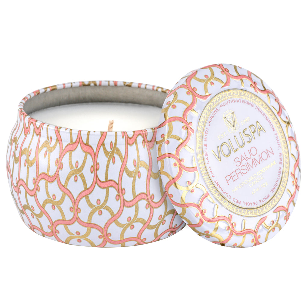 Voluspa - Saijo Persimmon Mini Tin Candle - 1 - Docht Duftkerze