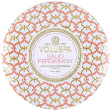 Lade das Bild in den Galerie-Viewer, Voluspa -  Saijo Persimmon  3 Wick Tin Candle -  3 - Docht Duftkerze
