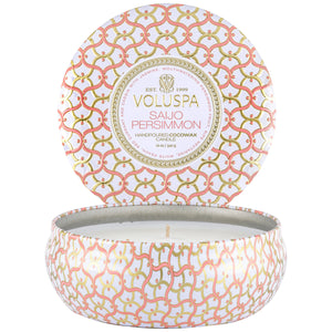 Voluspa -  Saijo Persimmon  3 Wick Tin Candle -  3 - Docht Duftkerze