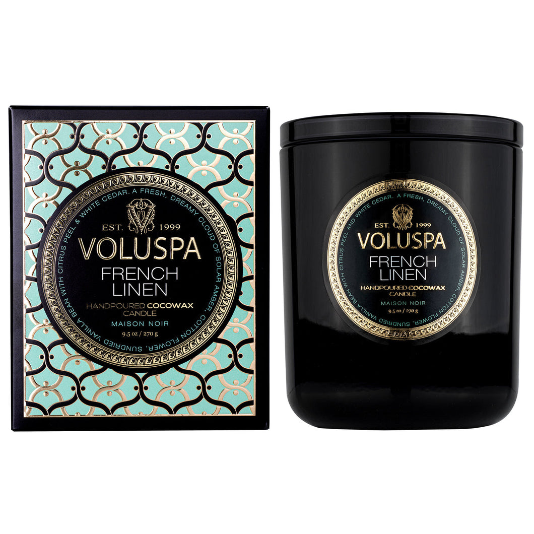 Voluspa - French Linen Classic Candle - Klassische Duftkerze